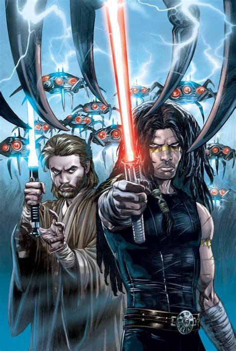 Obiwan & Quinlan Vos by Jan Duursema | Star wars comics, Star wars ...