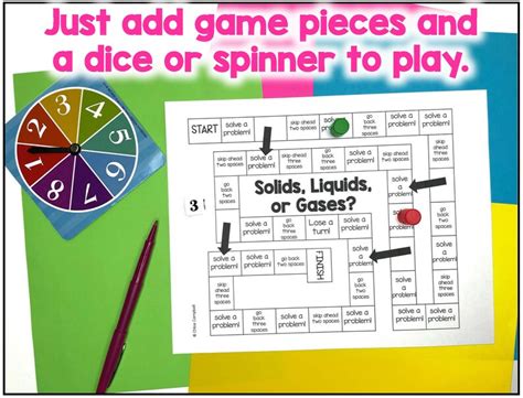 Solids Liquids Gases States of Matter Science Game 5th Grade Science ...