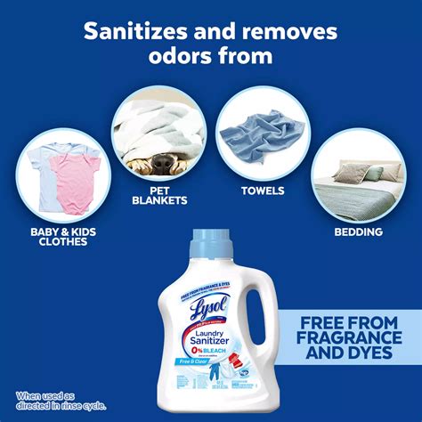 Lysol Free & Clear Laundry Sanitizer - Shop Fresheners at H-E-B