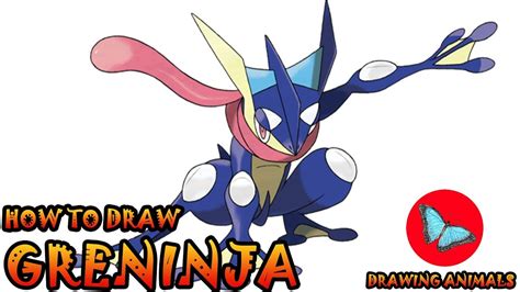 How To Draw Greninja Pokemon | Drawing Animals - YouTube