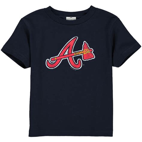 Atlanta Braves Toddler Navy Blue Distressed Logo T-shirt