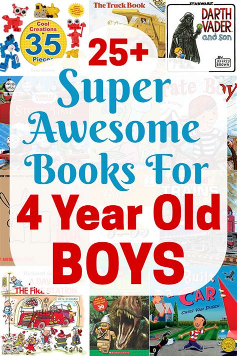 Best Books for 4 Year Old Boys - 25+ Super Awesome Titles!