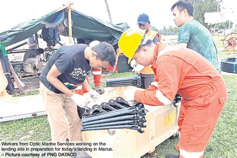 Submarine cable landing in Manus – The National