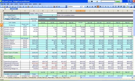 Basic Excel Spreadsheet Template in Business Spreadsheets Excel ...