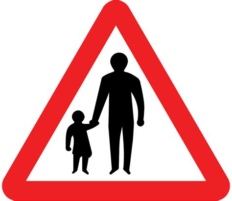 Pedestrians in road sign - Theory Test