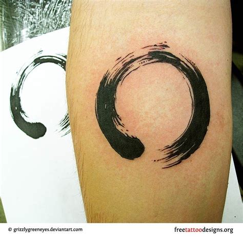 Zen Symbol Tattoo | Circle tattoo, Circle tattoos, Abstract tattoo