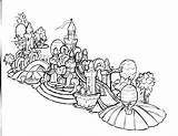 Parade Float Coloring Pages Christmas Template Sheets Kids Getdrawings  sketch template