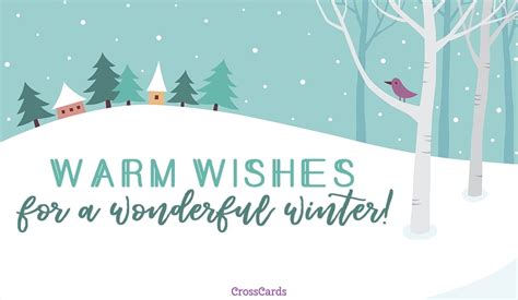 Warm Wishes eCard - Free Winter Cards Online