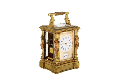 Gilt Repeater Carriage Clock