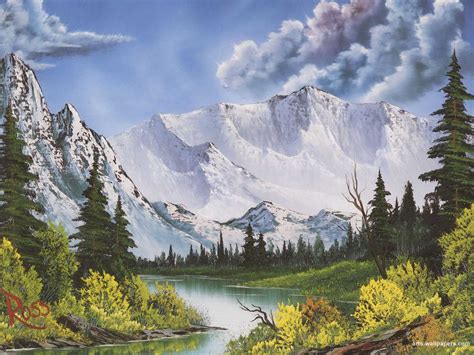 Small selection of Bob Ross paintings - Creativity post | Bob ross ...