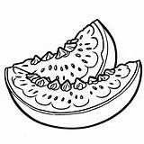 Cantaloupe outline Black And White Cute coloring Book  Premium AI sketch template