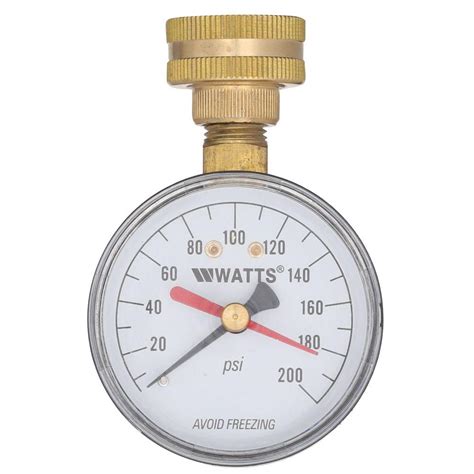 3/4 in. Plastic Water Pressure Test Gauge-DP IWTG - The Home Depot