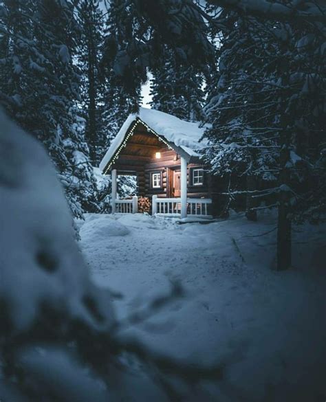 Cabin in the snowy woods | Rustic log cabin, Small log cabin, Cabin homes