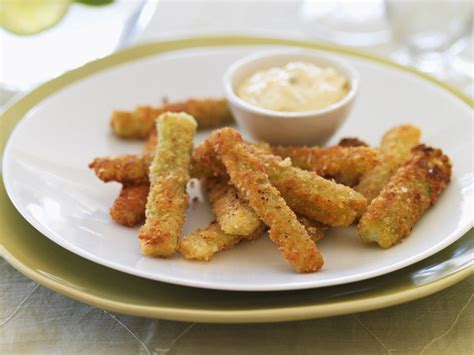 Breaded Celery Sticks with Cream Cheese Dip Recipe | EatSmarter