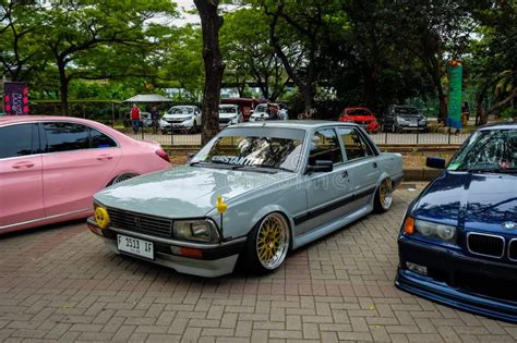 Modified Peugeot 505 Gti Sedan in IAM Automodified Jakarta 2023 Outdoor Car Meet Editorial ...