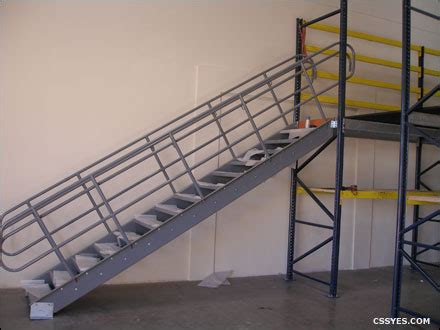 Mezzanine Stairs - Industrial Mezzanines and Structures | C&SS