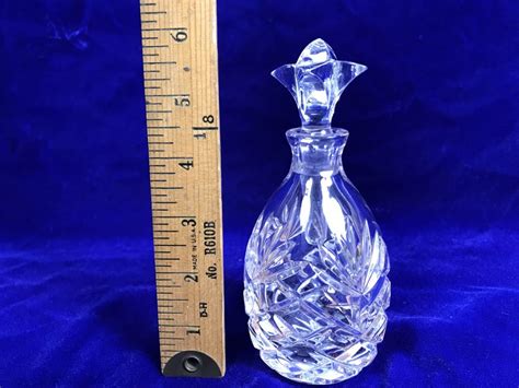 Crystal Perfume Bottle Pineapple Shaped 6'H