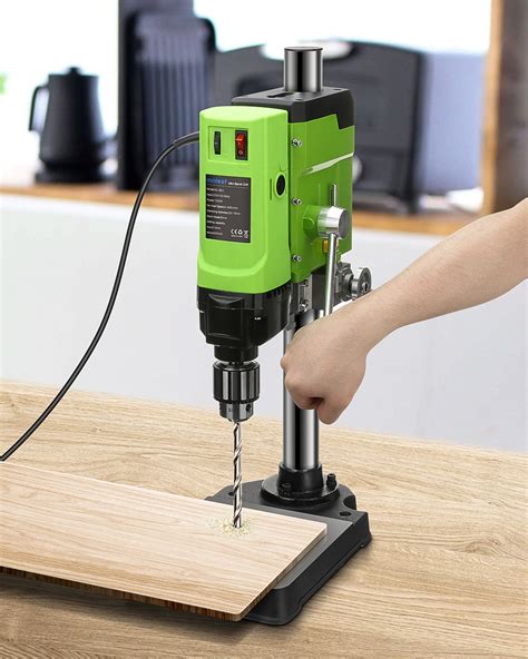 Minleaf ML-BD1 Bench Drill Stand 1050W Mini Electric Bench Drilling Machine Drill Chuck 3-16mm ...