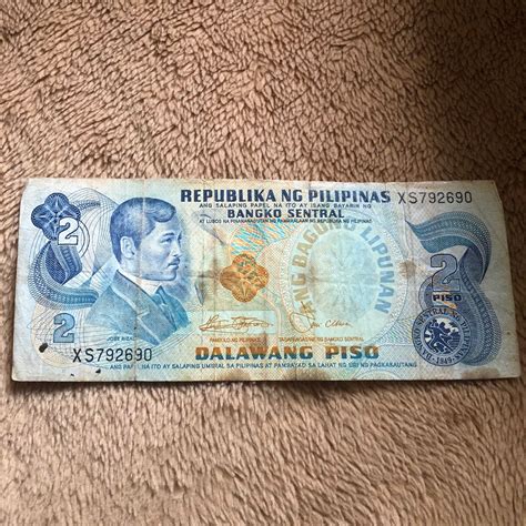 Old 2 Peso Bill/Banknote (1949) Philippines, Hobbies & Toys, Memorabilia & Collectibles ...