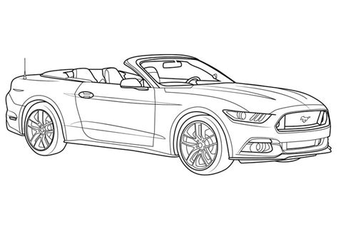 Free Ford Mustang Coloring Pages - Coloring Cool 2007 Mustang, Ford Mustang Gt, Mini Drawings ...