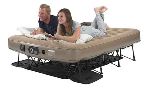 Insta-Bed Ez Queen Raised Air Mattress with NeverFlat Pump | Best Tent Cots for Camping | Tent ...