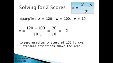 How to Calculate Z Score