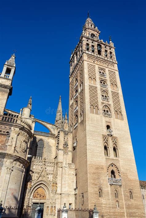 Seville Cathedral Bell Tower Stock Image - Image of religion, catholic ...