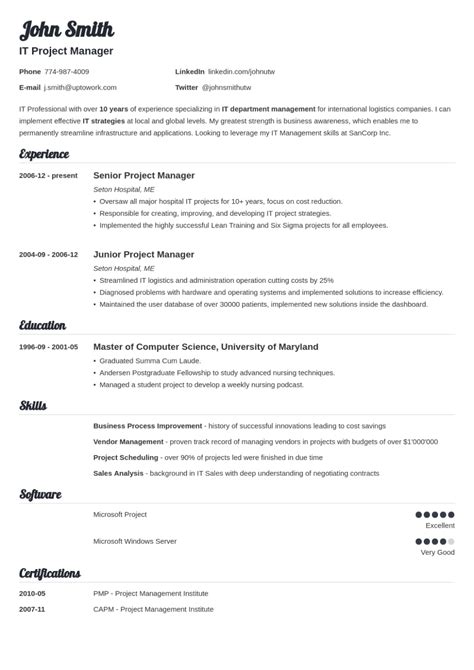 Professional Resume Templates