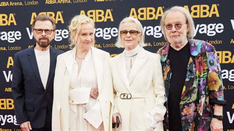 All four ABBA members publicly reunite for first time in 40 years at ...