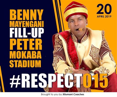 Benny Mayengani – 40 years old and ready to conquer over 40 000 people #FillupPeterMokabaStadium ...