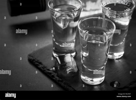 Vodka shot drink Stock Photo - Alamy