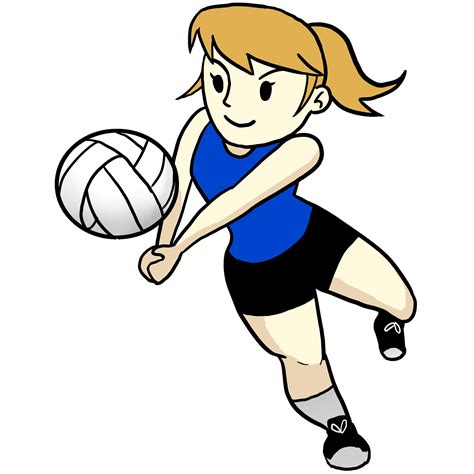 Free Female Volleyball Cliparts, Download Free Female Volleyball ...