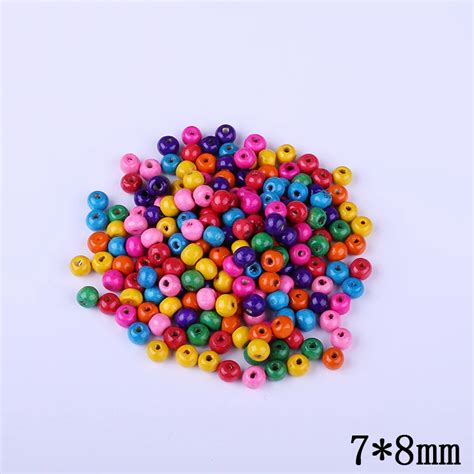 300pcs/lot Wooden Beads DIY fashion jewerly accessory,8MM wood beads,round bead,bracelet ...