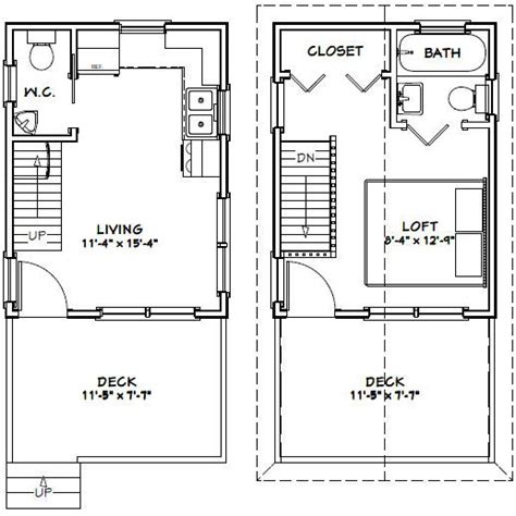 12x16 Tiny House -- PDF Floor Plan -- 364 sq ft SAVANNAH GEORGIA General/Misc For Sale ...