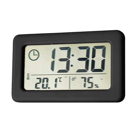 Lightweight Digital Clock Temperature Hanging Mute Display Humidity ...