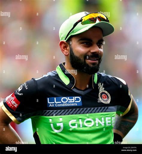 Bengaluru, India, May 7, 2017. RCB Captain Virat Kohli before the ...