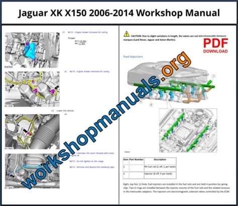 Jaguar XK X150 Workshop Repair Manual Download PDF