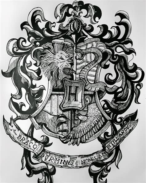 Hogwarts Crest - Drawing Skill