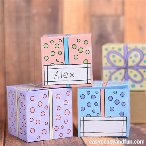 Printable Gift Boxes - Easy Peasy and Fun