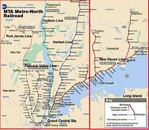 City of New York : New York Map | MTA Metro North Railroad Route Map