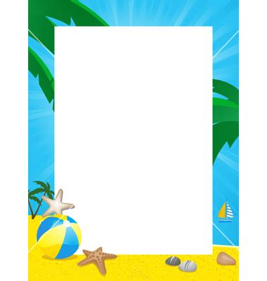 Free Beach Clipart Border