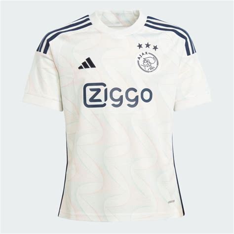 ⚽adidas Ajax Amsterdam 23/24 Away Jersey Kids - White | Free Shipping with adiClub | adidas US⚽