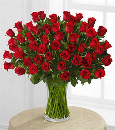 Fifty Red Roses of Romance - VASE INCLUDED in Encino, CA | Casa De Flores Florist