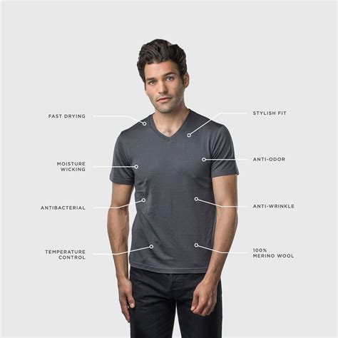 Merino Wool Men's V-Neck T-Shirt | Unbound Merino