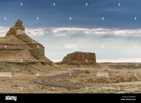 wind erosion landforms landscape Stock Photo - Alamy