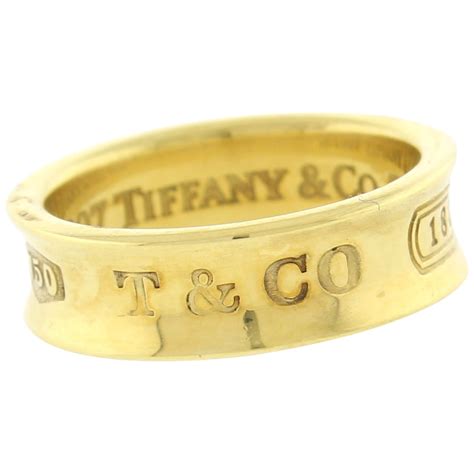 Tiffany and Co. Enamel Gold Ring For Sale at 1stDibs