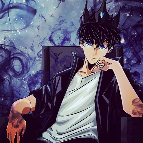 Sung Jin-Woo The KING! | Dark anime, Anime, Anime drawings boy