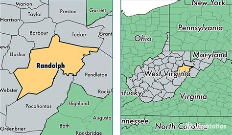 Randolph County Wv Map - Cities And Towns Map