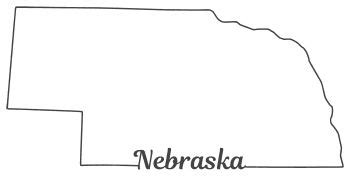 Nebraska – Map Outline, Printable State, Shape, Stencil, Pattern in ...