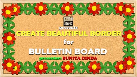 Simple steps to create BORDERS for Bulletin boards in school